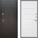 Входная металлическая Дверь Рекс (REX) 5 Серебро Антик Сити Белый ясень в Электрогорске