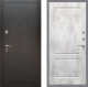 Входная металлическая Дверь Рекс (REX) 5 Серебро Антик FL-117 Бетон светлый в Электрогорске