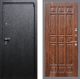 Входная металлическая Дверь Рекс (REX) 3 FL-33 орех тисненый в Электрогорске