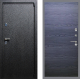 Входная металлическая Дверь Рекс (REX) 3 GL Дуб тангенальный черный в Электрогорске