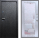 Входная металлическая Дверь Рекс (REX) 3 Зеркало Пастораль Сандал белый в Электрогорске